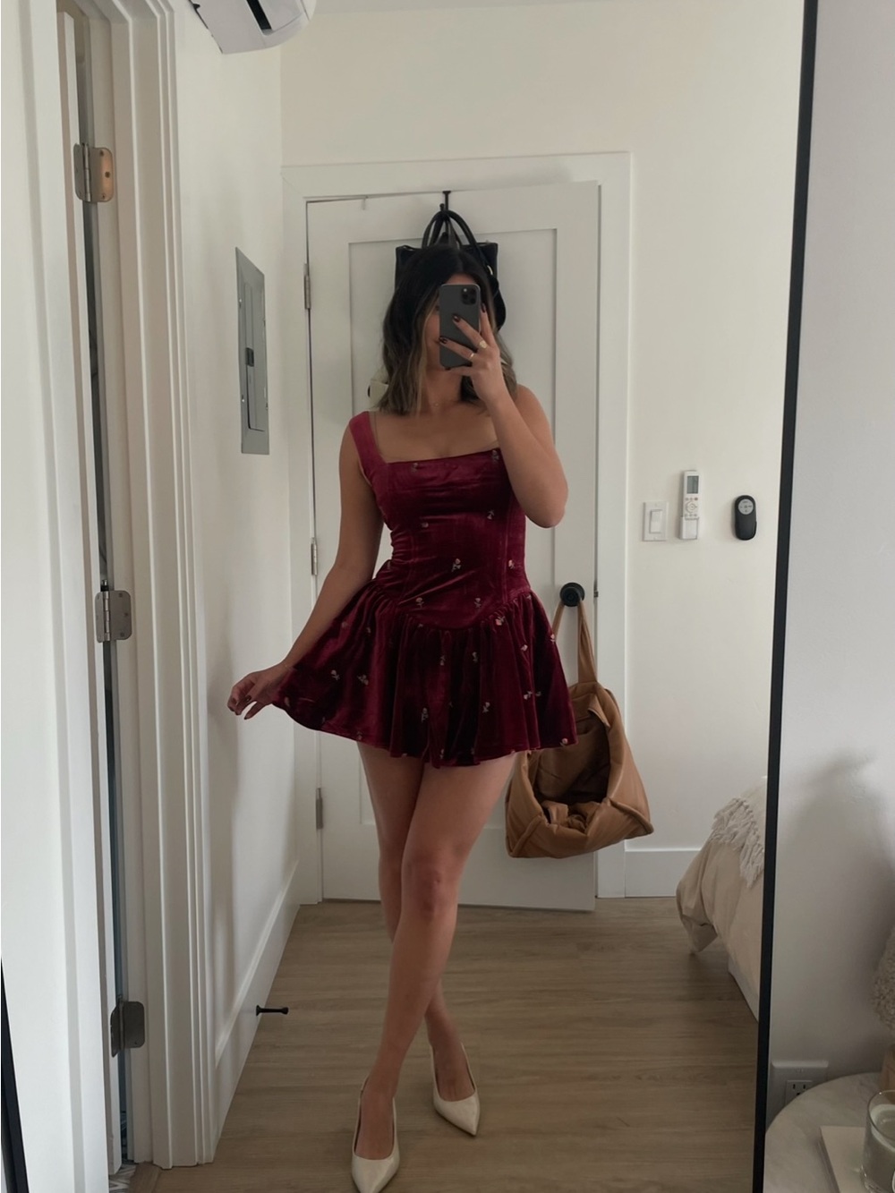 WeWoreWhat CORSET PEPLUM MINI DRESS - Picture 2 of 6